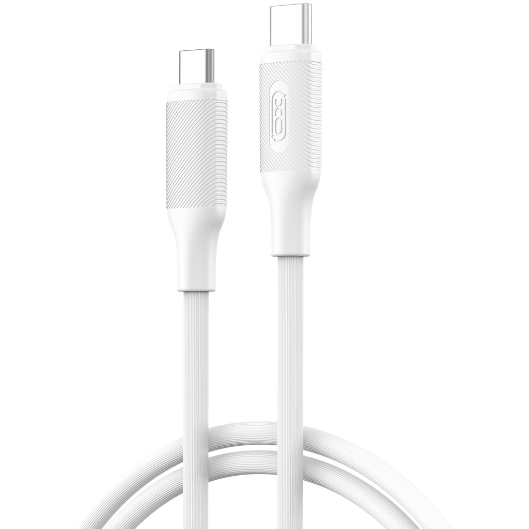 Καλώδιο Δεδομένων και Φόρτισης USB-C - USB-C XO Design NB-Q265B, 60W, 1m, Λευκό