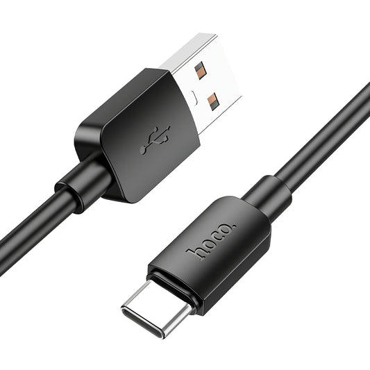 Καλώδιο Δεδομένων και Φόρτισης USB-A - USB-C HOCO X96, 27W, 0.25m, Μαύρο