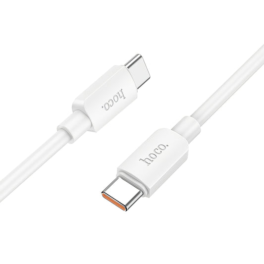 Καλώδιο Δεδομένων και Φόρτισης USB-C - USB-C HOCO X96, 100W, 1m, Λευκό