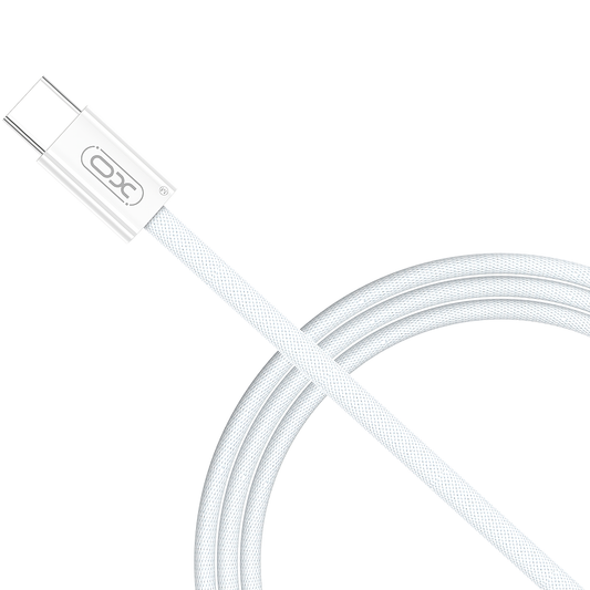 Καλώδιο Δεδομένων και Φόρτισης USB-C - USB-C XO Design NB-Q260A, 60W, 1m, Λευκό