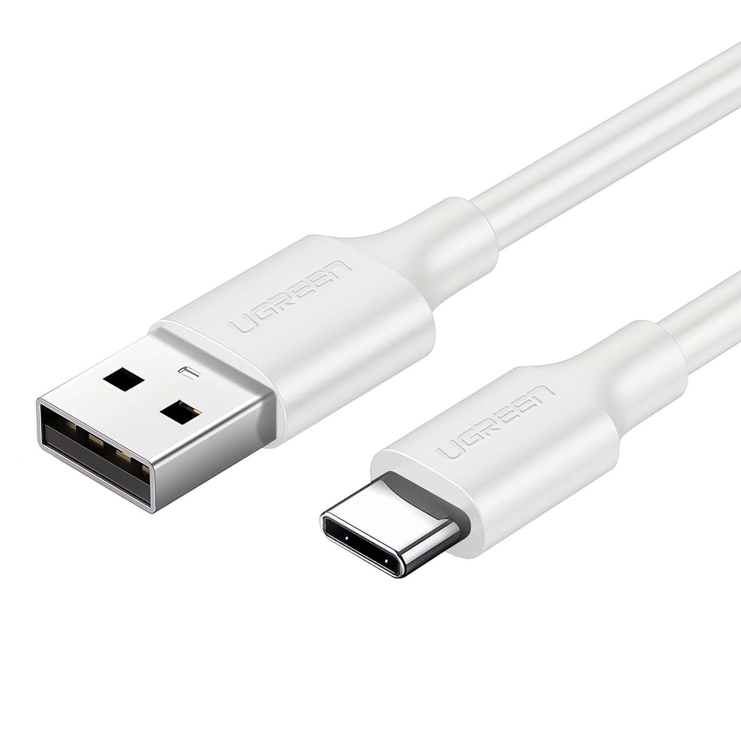 Καλώδιο δεδομένων και φόρτισης USB-A - USB-C UGREEN US287, 60W, 0,5m, λευκό 