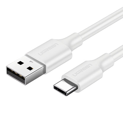 Καλώδιο δεδομένων και φόρτισης USB-A - USB-C UGREEN US287, 60W, 0,5m, λευκό 