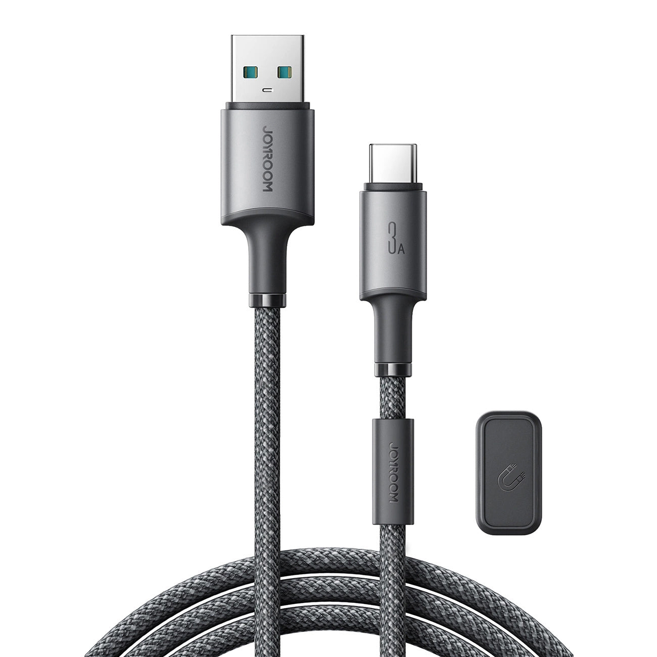 Καλώδιο Δεδομένων και Φόρτισης USB-A - USB-C Joyroom S-A50, 60W, 1.2m, Γκρι