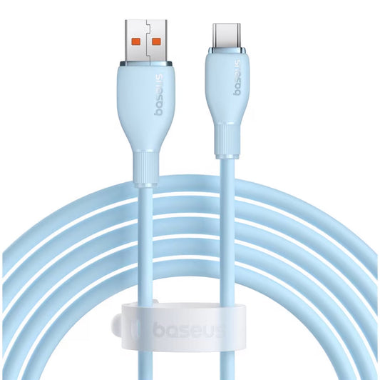 Καλώδιο Δεδομένων και Φόρτισης USB-A - USB-C Baseus Pudding, 100W, 2m, Μπλε P10355703311-01