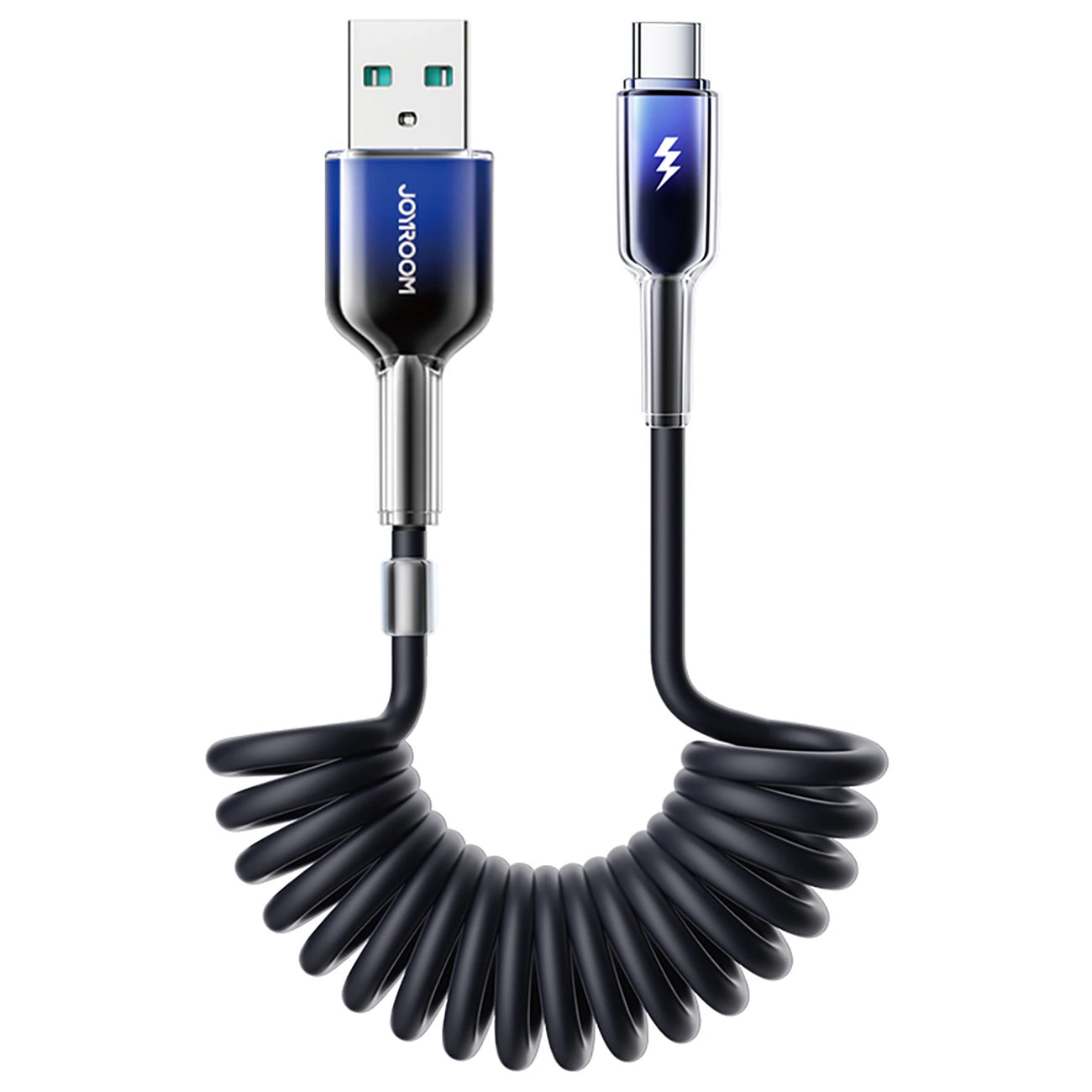 Καλώδιο Δεδομένων και Φόρτισης USB-A - USB-C Joyroom S-A43 Crystal, 60W, 1.5m, Μαύρο