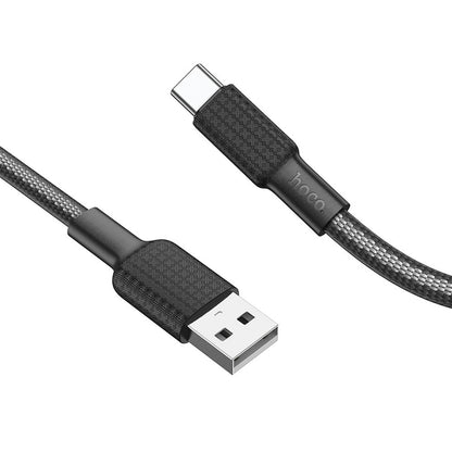 Καλώδιο Δεδομένων και Φόρτισης USB-A - USB-C HOCO X69, 18W, 1m, Μαύρο