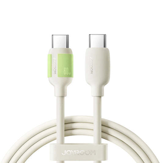 Καλώδιο Δεδομένων και Φόρτισης USB-C - USB-C Joyroom S-A53, 60W, 1.2m, Μπεζ