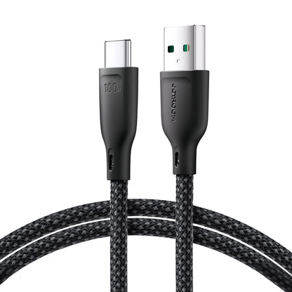 Καλώδιο Δεδομένων και Φόρτισης USB-A - USB-C Joyroom Multi-Color S-A34, 100W, 1m, Μαύρο