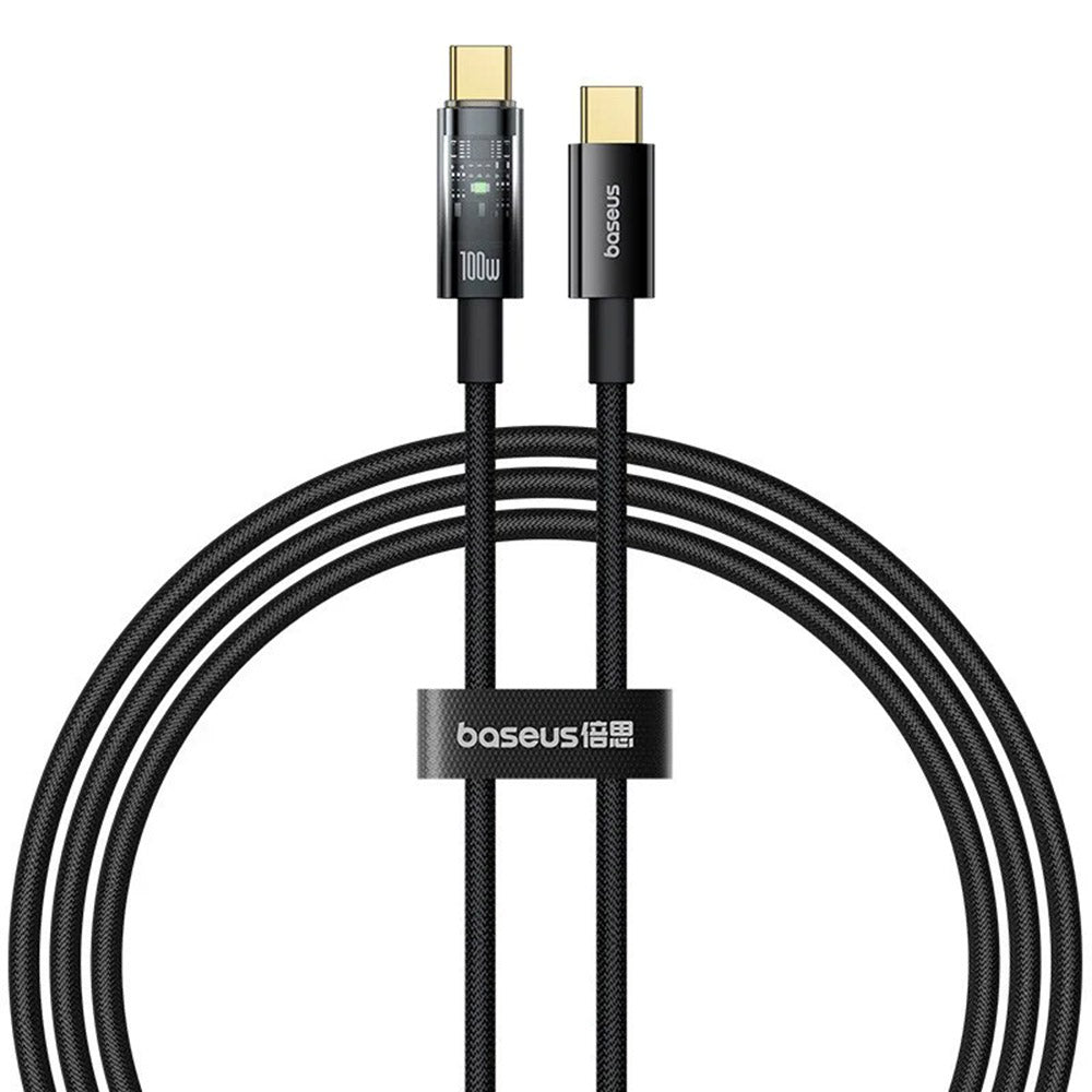 Καλώδιο Δεδομένων και Φόρτισης USB-C - USB-C Baseus Explorer, 100W, 1m, Μαύρο P10319703111-00