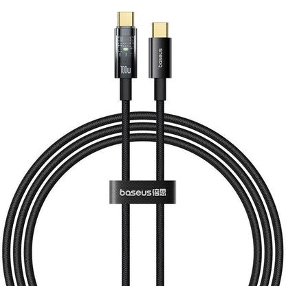 Καλώδιο Δεδομένων και Φόρτισης USB-C - USB-C Baseus Explorer, 100W, 1m, Μαύρο P10319703111-00