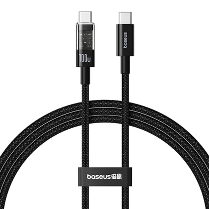 Καλώδιο Δεδομένων και Φόρτισης USB-C - USB-C Baseus Gem, 100W, 1m, Μαύρο P10373000111-00