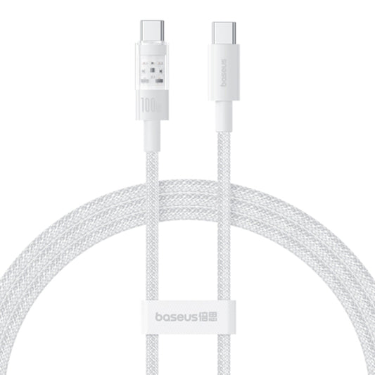 Καλώδιο Δεδομένων και Φόρτισης USB-C - USB-C Baseus Gem, 100W, 2m, Λευκό P10373000211-01
