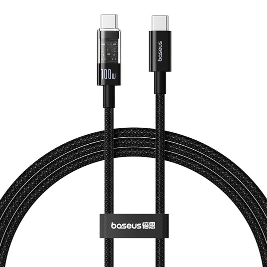 Καλώδιο Δεδομένων και Φόρτισης USB-C - USB-C Baseus Gem, 100W, 2m, Μαύρο P10373000111-01