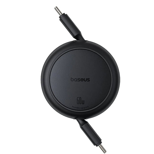 Καλώδιο Δεδομένων και Φόρτισης USB-C - USB-C Baseus Free2Pull Mini Retractable, 60W, 1m, Μαύρο P10364500111-01