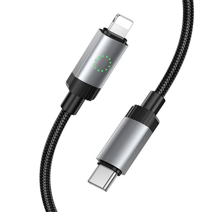 USB-C to Lightning Data and Charging Cable HOCO X117, 27W, 1m, Black