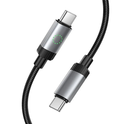 Καλώδιο Δεδομένων και Φόρτισης USB-C - USB-C HOCO X117, 60W, 1m, Μαύρο