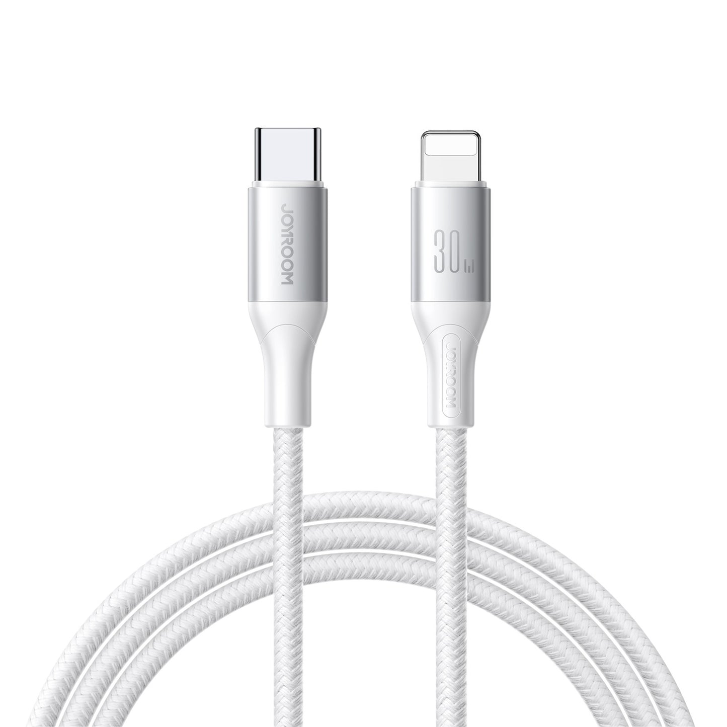 Καλώδιο Δεδομένων και Φόρτισης USB-C - Lightning Joyroom S-A28 Flash, 30W, 1m, Λευκό