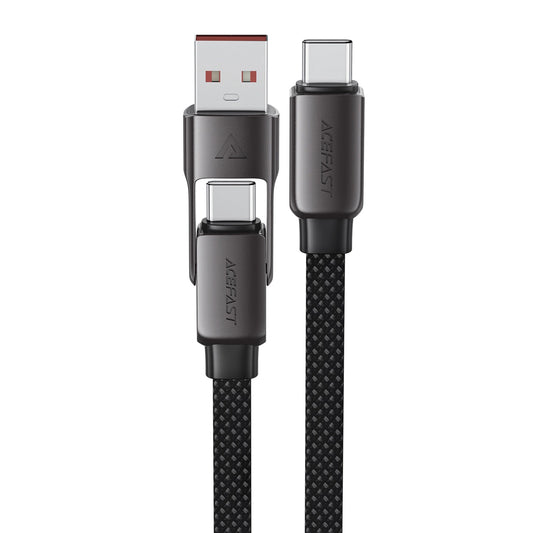 Καλώδιο Δεδομένων και Φόρτισης USB-C - USB-A / USB-C Acefast C13-05, 60W, 0.2m, Μαύρο