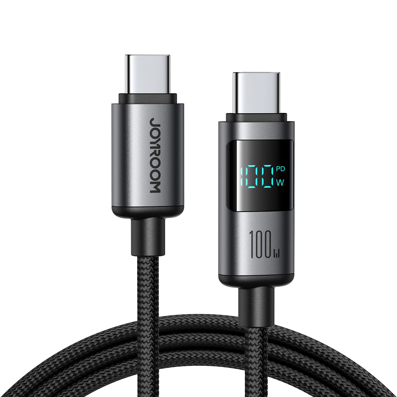 Καλώδιο Δεδομένων και Φόρτισης USB-C - USB-C Joyroom S-A16 Pro Prism Display, 100W, 1.2m, Μαύρο