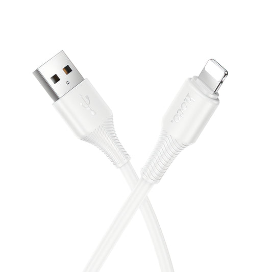 Καλώδιο Δεδομένων και Φόρτισης USB-A - Lightning HOCO X120, 18W, 1m, Λευκό