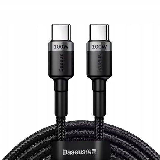 Καλώδιο Δεδομένων και Φόρτισης USB-C - USB-C Baseus Cafule, 100W, 2m, Γκρι CATKLF-BLG1