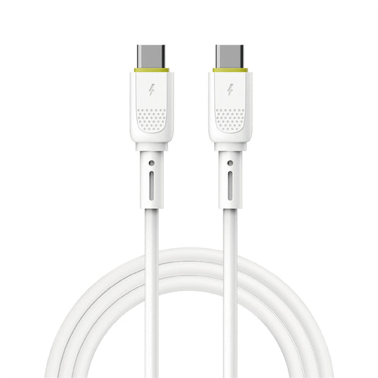 Καλώδιο Δεδομένων και Φόρτισης USB-C - USB-C WiWu Wi-C034, 60W, 1.2m, Λευκό