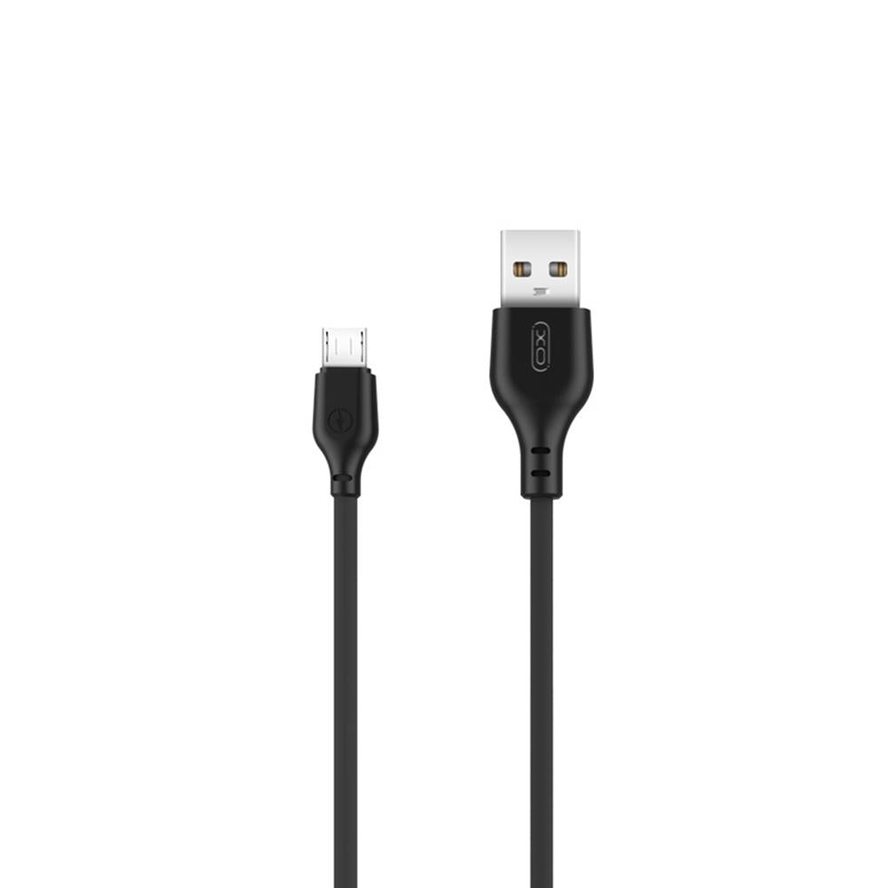 Καλώδιο Δεδομένων και Φόρτισης USB-A - microUSB XO Design NB103, 18W, 1m, Μαύρο