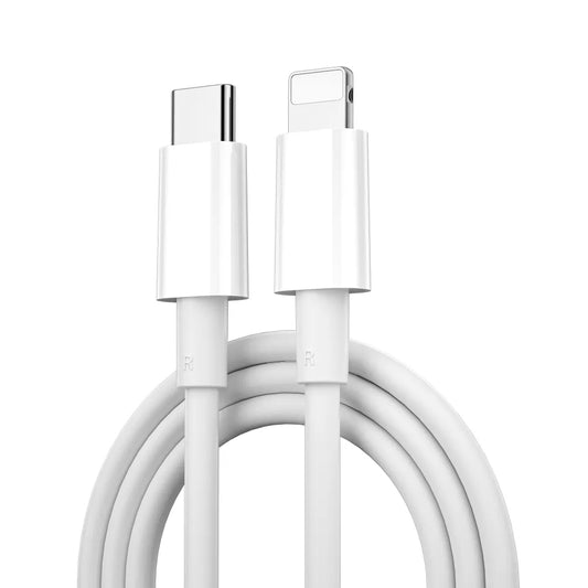 Καλώδιο Δεδομένων και Φόρτισης USB-C - Lightning WiWu Wi-C008, 30W, 1.2m, Λευκό