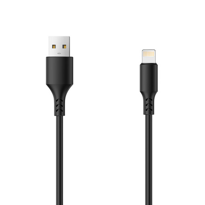 Καλώδιο Δεδομένων και Φόρτισης USB-A - Lightning Setty, 18W, 1m, Μαύρο