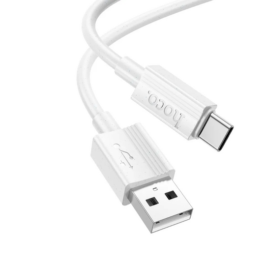 Καλώδιο Δεδομένων και Φόρτισης USB-A - USB-C HOCO X107, 18W, 1m, Λευκό