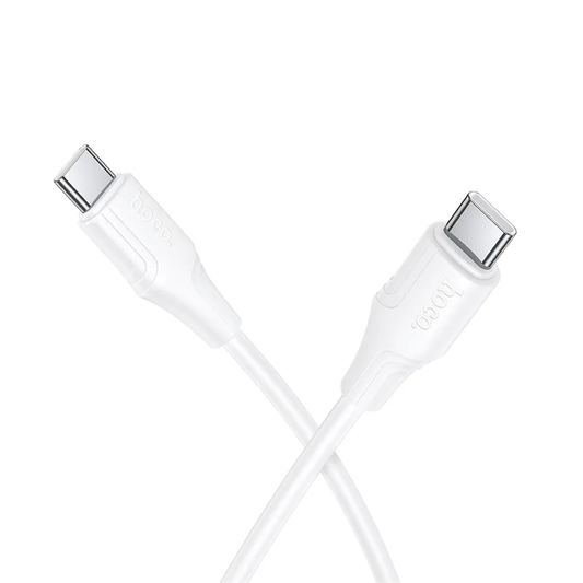 Καλώδιο Δεδομένων και Φόρτισης USB-C - USB-C HOCO X124, 60W, 1m, Λευκό