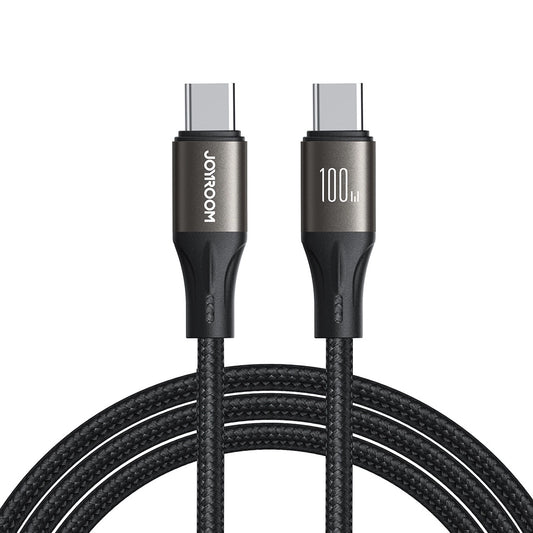 Καλώδιο Δεδομένων και Φόρτισης USB-C - USB-C Joyroom S-A25 Light-Speed, 100W, 1.2m, Μαύρο