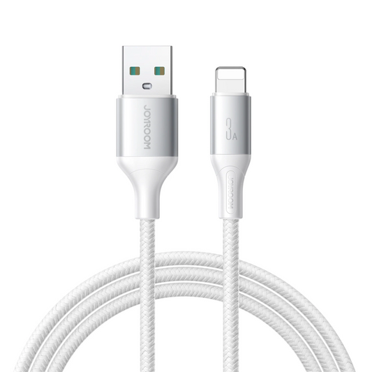Καλώδιο Δεδομένων και Φόρτισης USB-A - Lightning Joyroom S-A28 Flash, 18W, 1m, Λευκό