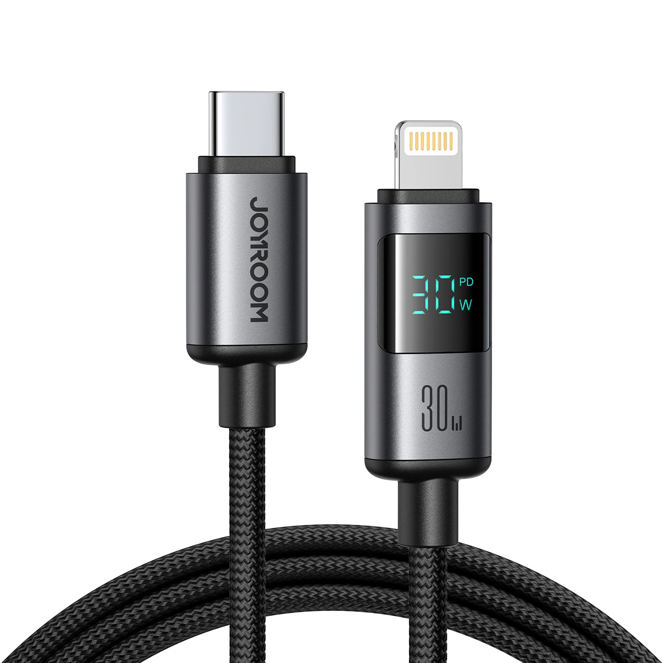 Καλώδιο Δεδομένων και Φόρτισης USB-C - Lightning Joyroom S-A16 Pro Prism Display, 30W, 1.2m, Μαύρο