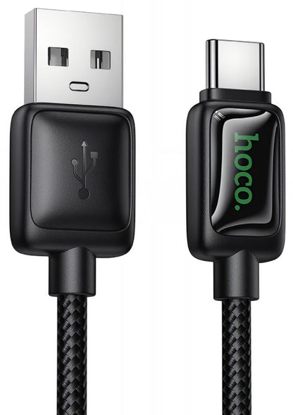 Καλώδιο Δεδομένων και Φόρτισης USB-A - USB-C HOCO U146, 36W, 1.2m, Μαύρο