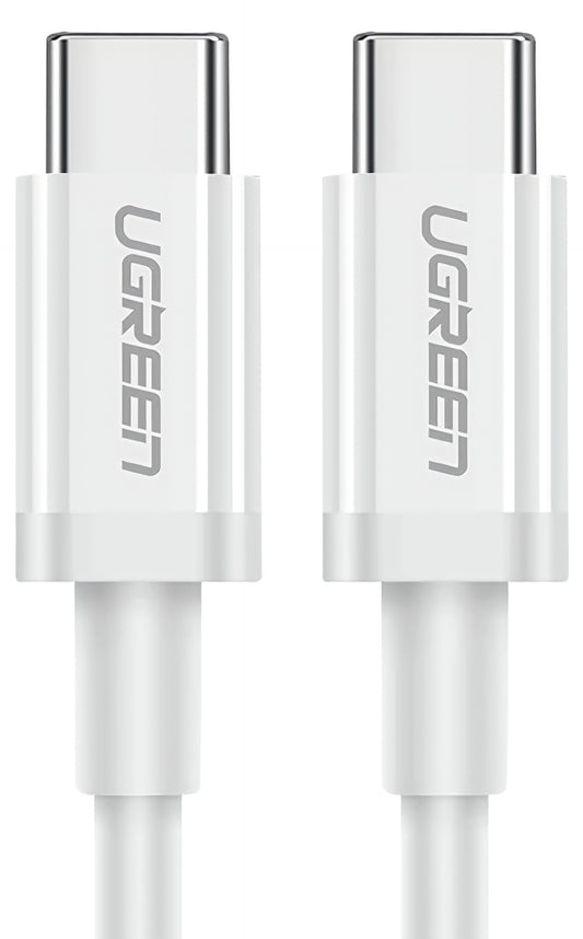 Καλώδιο Δεδομένων και Φόρτισης USB-C - USB-C UGREEN US264, 60W, 0.5m, Λευκό