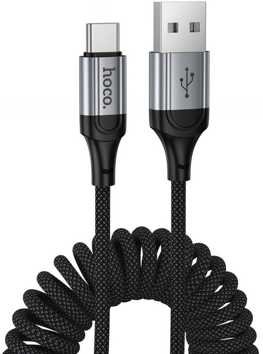USB-A to USB-C Data and Charging Cable HOCO X121, 18W, 1.5m, Black