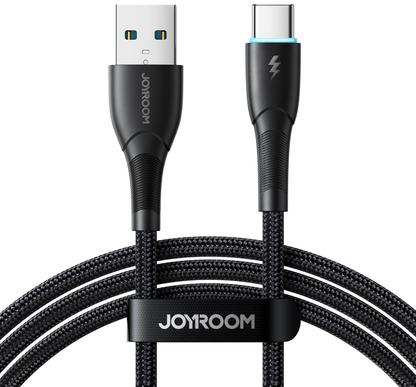 Καλώδιο Δεδομένων και Φόρτισης USB-A - USB-C Joyroom S-A32, 18W, 1m, Μαύρο