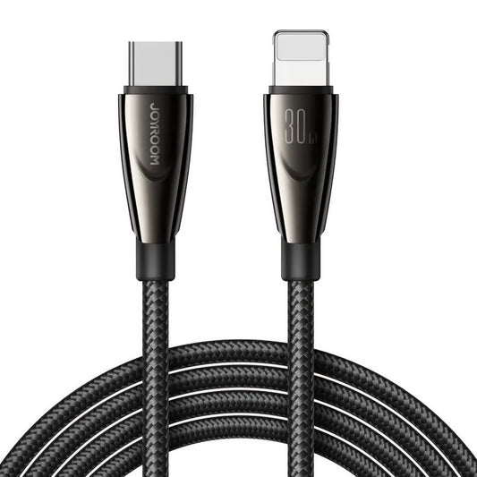 Καλώδιο Δεδομένων και Φόρτισης USB-C - Lightning Joyroom S-A31, 30W, 1.2m, Μαύρο