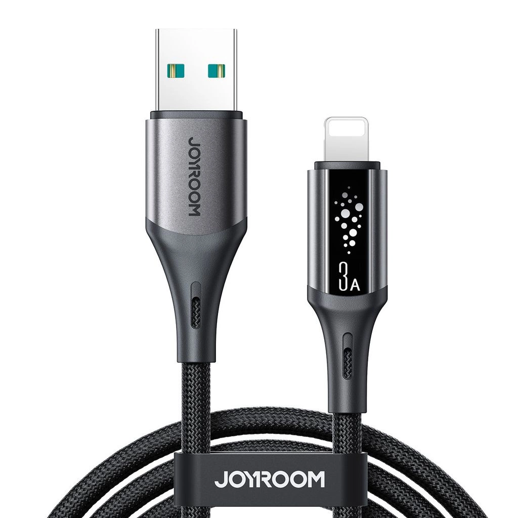 Καλώδιο Δεδομένων και Φόρτισης USB-A - Lightning Joyroom S-A60 StarTalk, 18W, 1.2m, Μαύρο