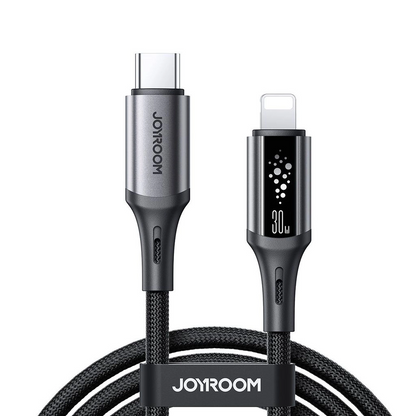 Καλώδιο Δεδομένων και Φόρτισης USB-C - Lightning Joyroom S-A60 StarTalk, 30W, 1.2m, Μαύρο