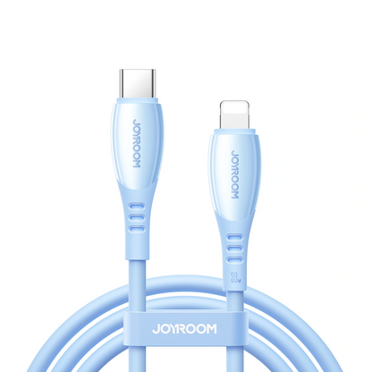 Καλώδιο Δεδομένων και Φόρτισης USB-C - Lightning Joyroom S-A59 Vibrant, 30W, 1.2m, Μπλε
