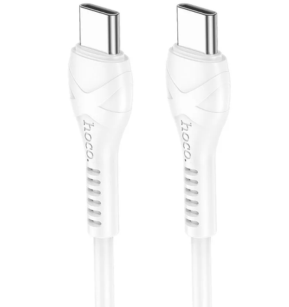 USB-C Data and Charging Cable - USB-C HOCO X37, 60W, 1m, White