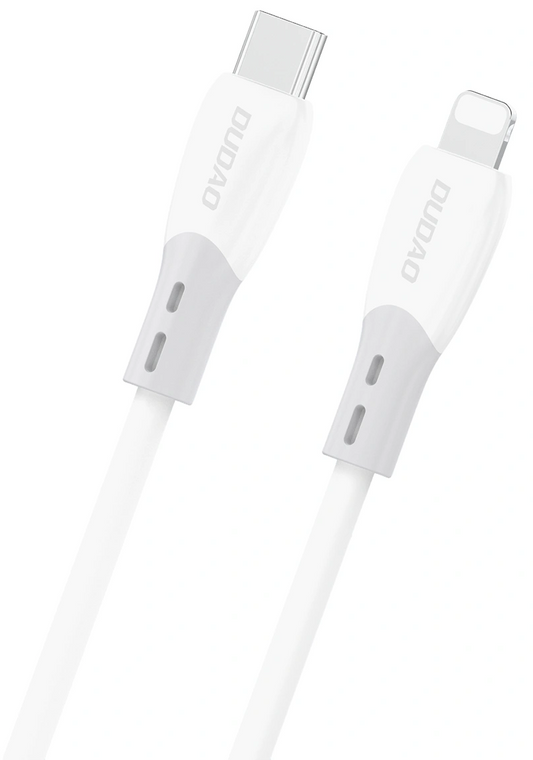 USB-C to Lightning Data and Charging Cable Dudao L25SX, 30W, 1m, White