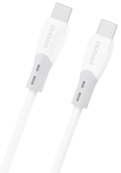 Καλώδιο Δεδομένων και Φόρτισης USB-C - USB-C Dudao L25SC, 60W, 1m, Λευκό