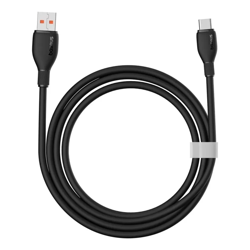 Καλώδιο Δεδομένων και Φόρτισης USB-A - USB-C Baseus Pudding, 100W, 1.2m, Μαύρο P10355703111-00