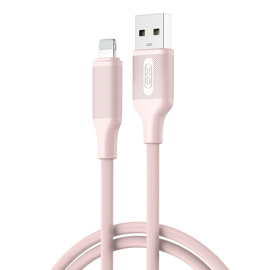 Καλώδιο Δεδομένων και Φόρτισης USB-A - Lightning XO Design NB265, 12W, 1m, Ροζ