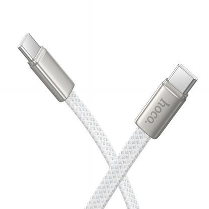 Καλώδιο Δεδομένων και Φόρτισης USB-C - USB-C HOCO X125, 60W, 1m, Λευκό