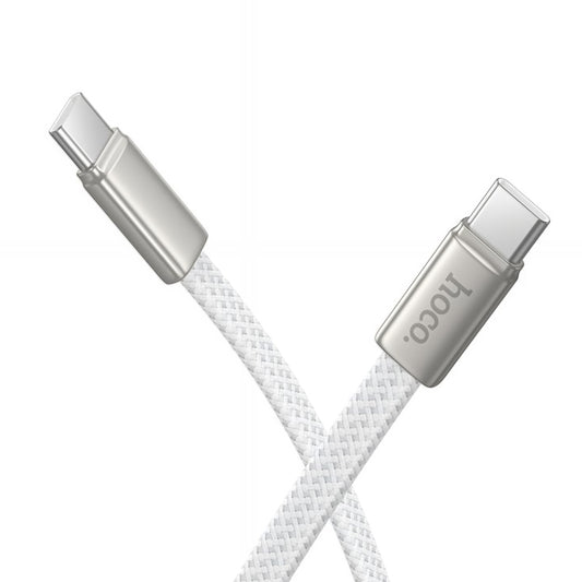 Καλώδιο Δεδομένων και Φόρτισης USB-C - USB-C HOCO X125, 60W, 1m, Λευκό