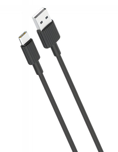 Καλώδιο Δεδομένων και Φόρτισης USB-A - USB-C XO Design NB156, 18W, 1m, Μαύρο